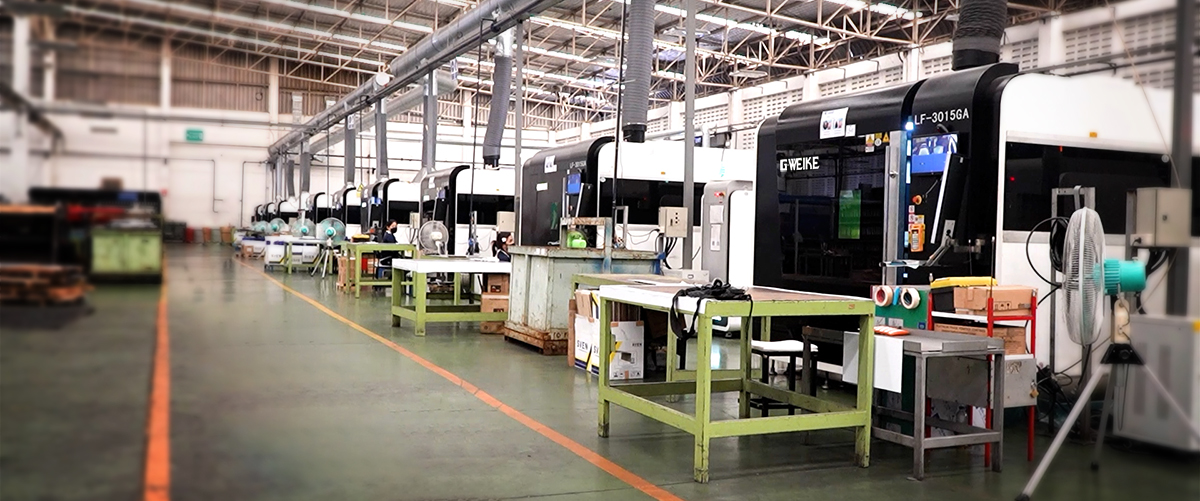 Witness 13 GWEIKE Fiber Laser in the Factory of Thailand's No. 1 Refrigeration Manufacturer