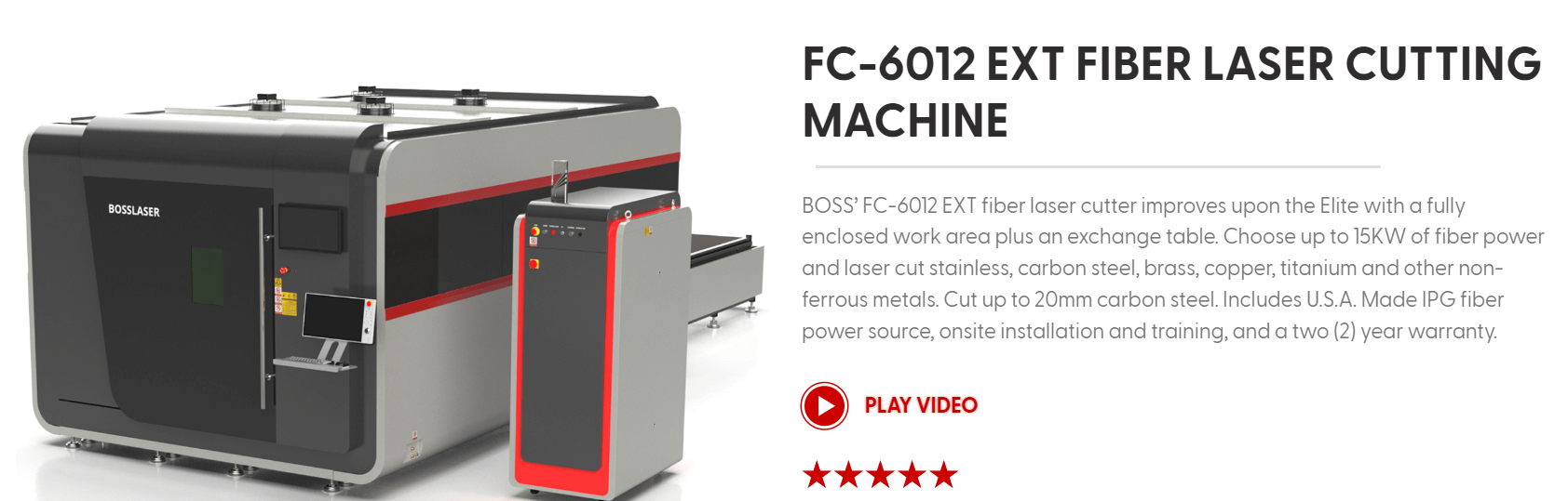 FC-6012 EXT laser cutter